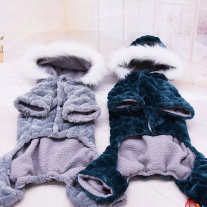 UltraWarm™ Four-Legged Winter Dog Jumpsuit - Thick Dog Jacket