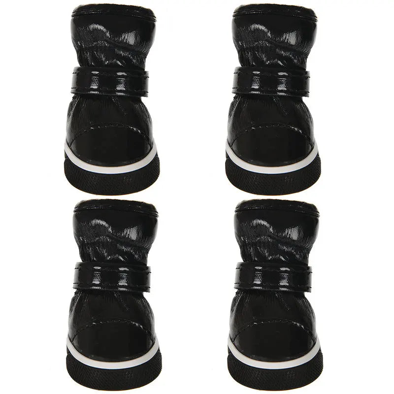 SnowPaws™ Winter Dog Boots Set - Waterproof Fleece-Lined Shoes