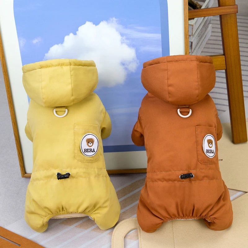 FurGuard™ Winter Dog Overalls - Weatherproof Cotton Dog Jumpsuit
