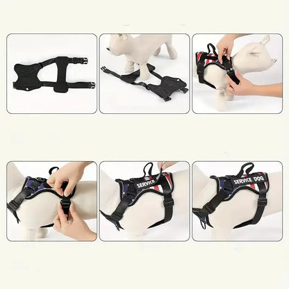 Reflective No-Pull Dog Harness Set