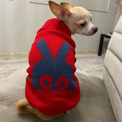 Warm Knitted Dog Sweater - Winter Clothes for Small & Medium Dogs