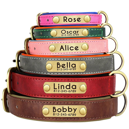 Custom Leather Padded Dog Collar