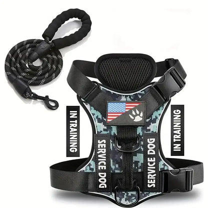 Reflective No-Pull Dog Harness Set