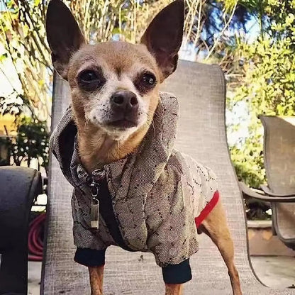 Poochi Luxury Winter Dog Jacket Hoodie