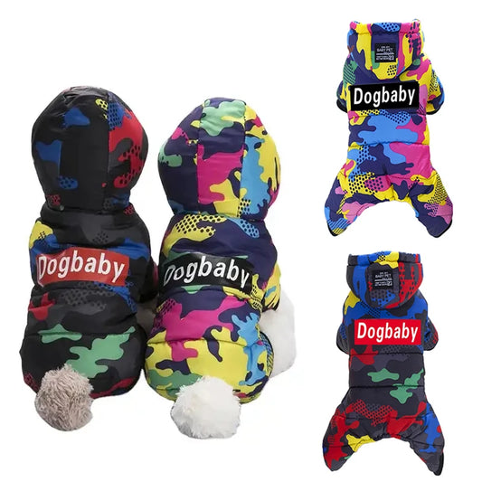 FleeceGuard™ Winter Dog Jacket - Warm Waterproof Jumpsuit for Small Dogs