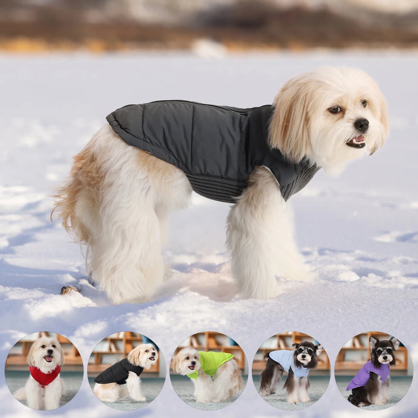 ChillShield™ Winter Dog Coat with Zipper - Windproof Jacket