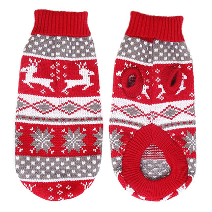 Warm Knitted Dog Sweater - Winter Clothes for Small & Medium Dogs