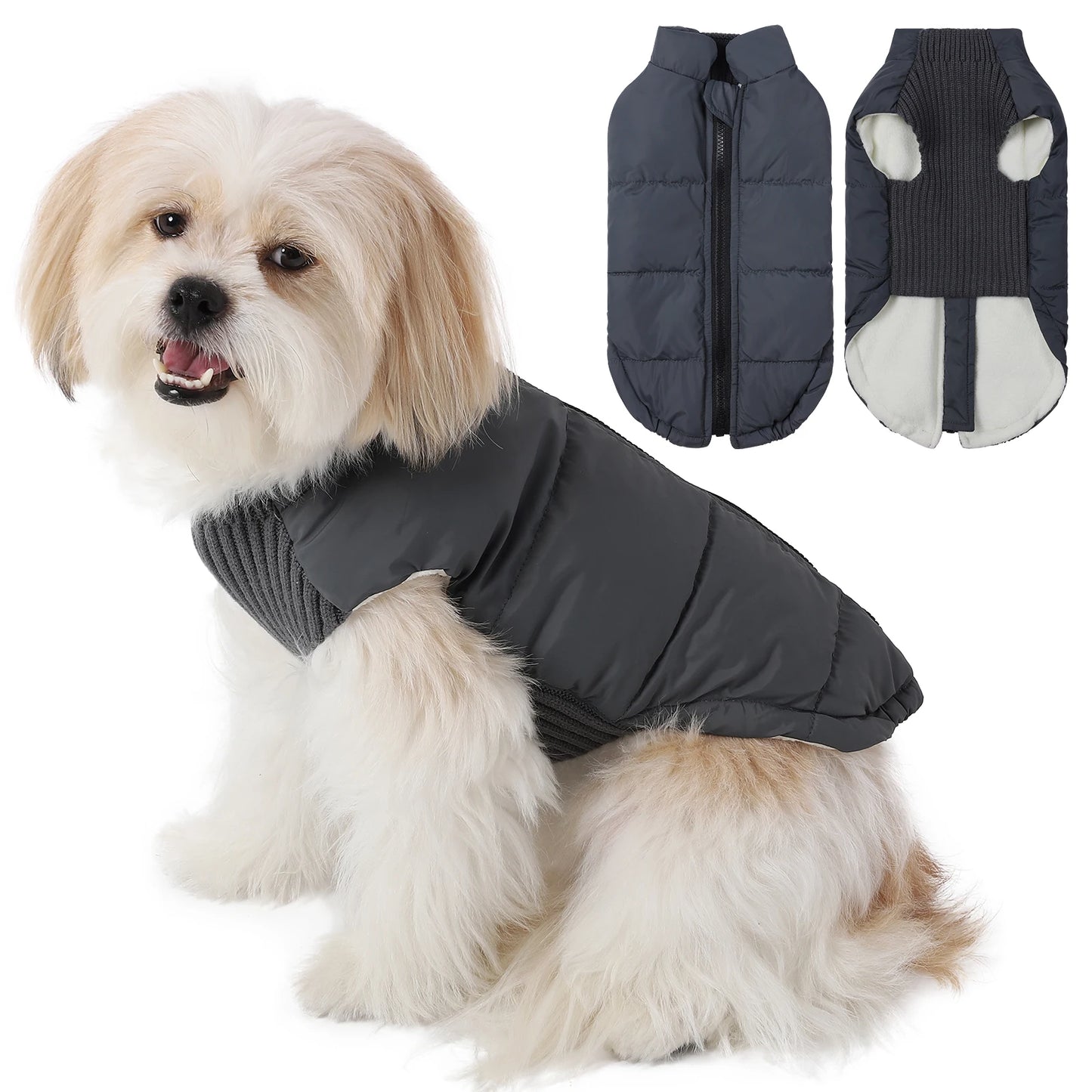 ChillShield™ Winter Dog Coat with Zipper - Windproof Jacket
