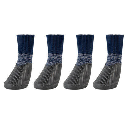Rubber & Sock Waterproof Dog Boots