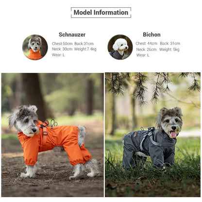 RainSafe™ Waterproof Dog Raincoat with Harness