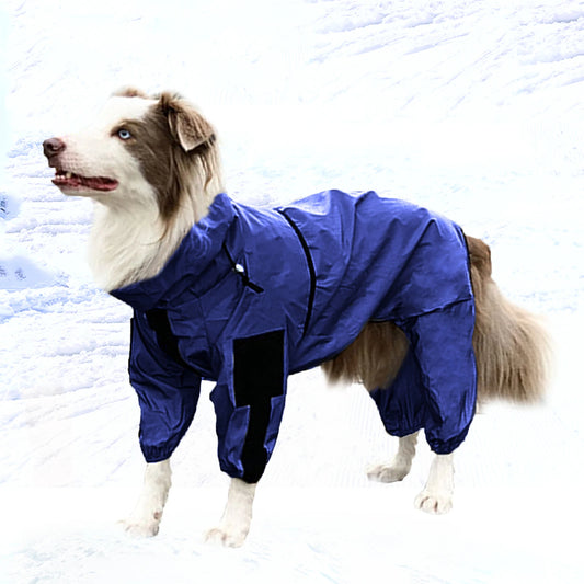 FrostFit™ Waterproof Dog Ski Suit Jacket- Warm Fleece-Lined Winter Jumpsuit