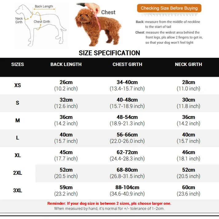 ClassicPaws™ Waterproof Plaid Dog Jacket - Soft Padded Winter Coat