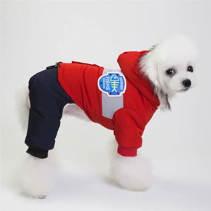 FrostFit™ Winter Dog Jumpsuit - Cozy Cotton Hoodie for Small Puppies