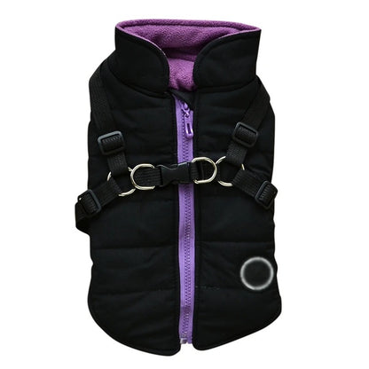 DualFit™ 2-in-1 Dog Jacket with Harness - Waterproof Winter Dog Coat